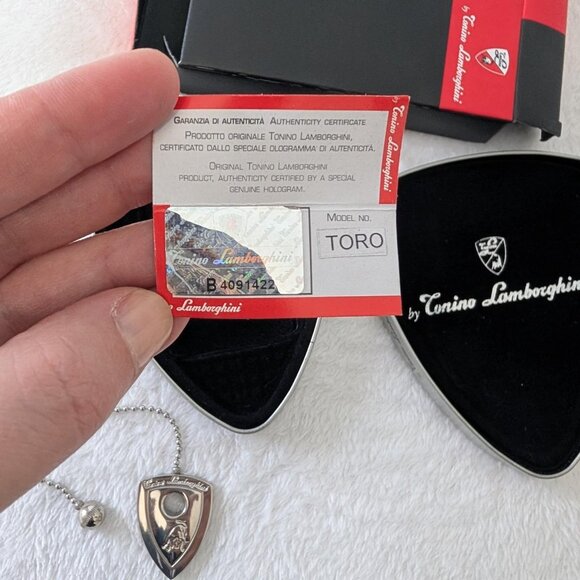 Tonino Lamborghini Stainless Steel Keychain - Picture 5 of 6